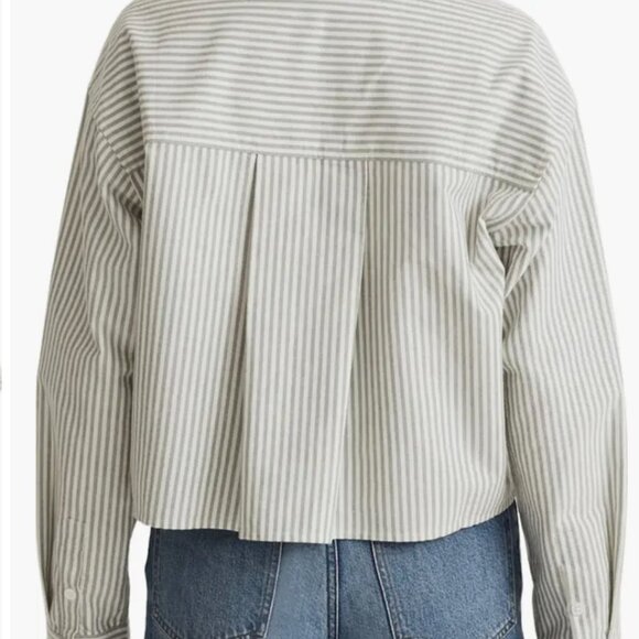 Madewell The Signature Oxford Crop Shirt - Picture 3 of 13
